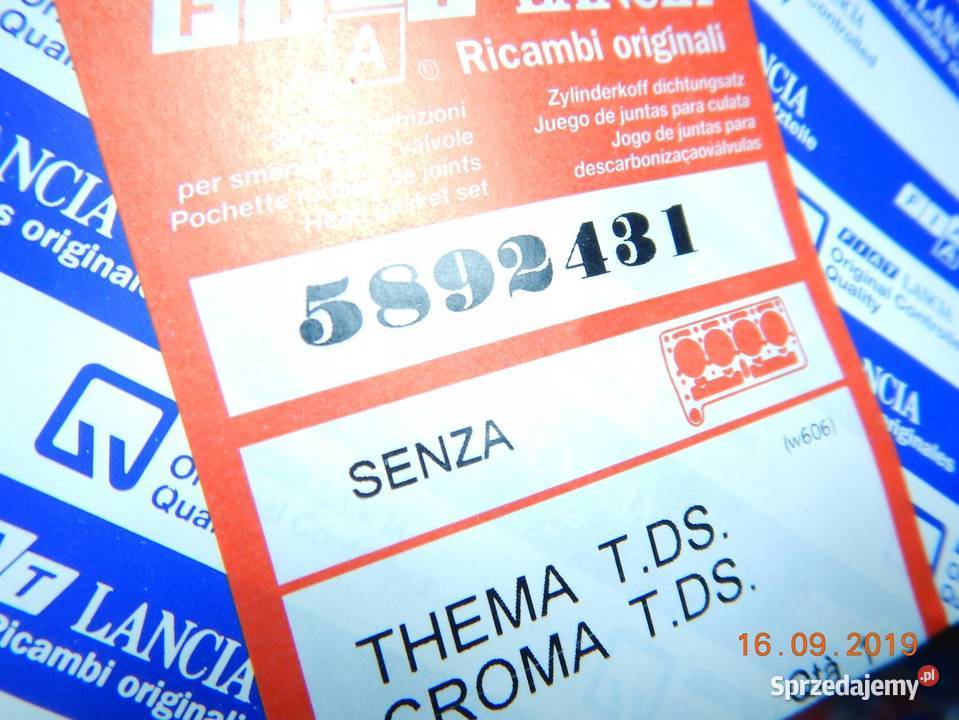 USZCZELKI GŁOWICY FIAT CROMA 8596 25 TD ASO osobowe lubelskie sprzedam