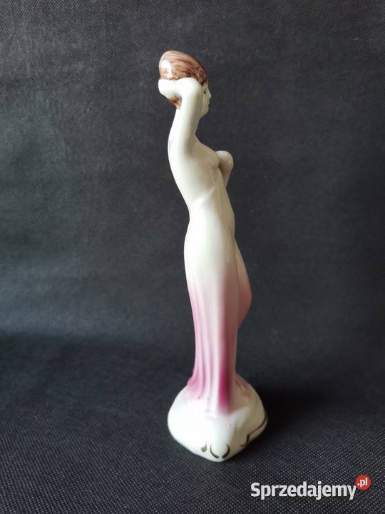 Stara porcelanowa figurka Dama porcelana Jan Porcelana i szkło Antyki, Sztuka, Kolekcje Katowice