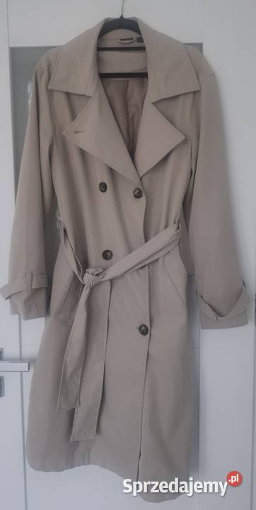 Klasyczny elegancki trencz rozmiar SM stan