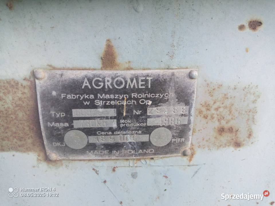 Kopaczka elewatorowa nieuszkodzony Miedziana Góra