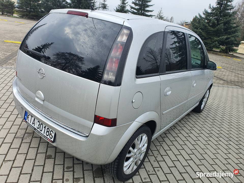 OPEL MERIVA 2009 12 BENZYNA srebrny Łęg Tarnowski