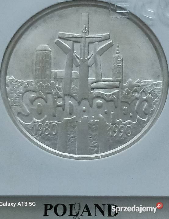 100 000 Solidarność 1990 r TYP B MS63 GCN wielkopolskie Konin