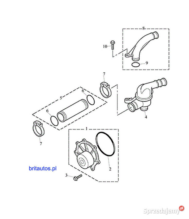 KRÓCIEC RURKA KOLANKO TERMOSTATU UKŁADU osobowe Poznań