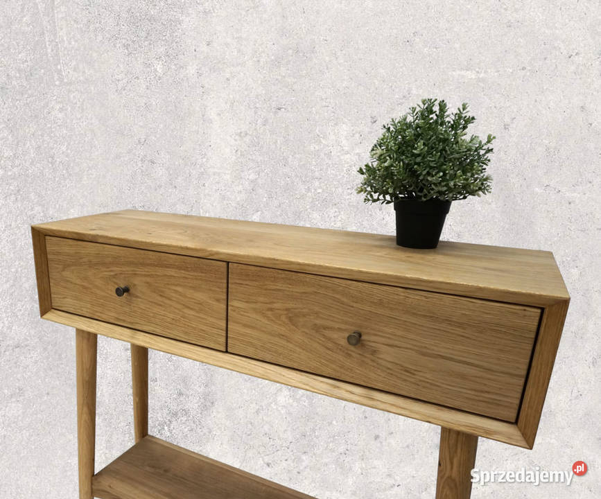 Konsola dębowa IZU z uchwytami 90cm Janczowa