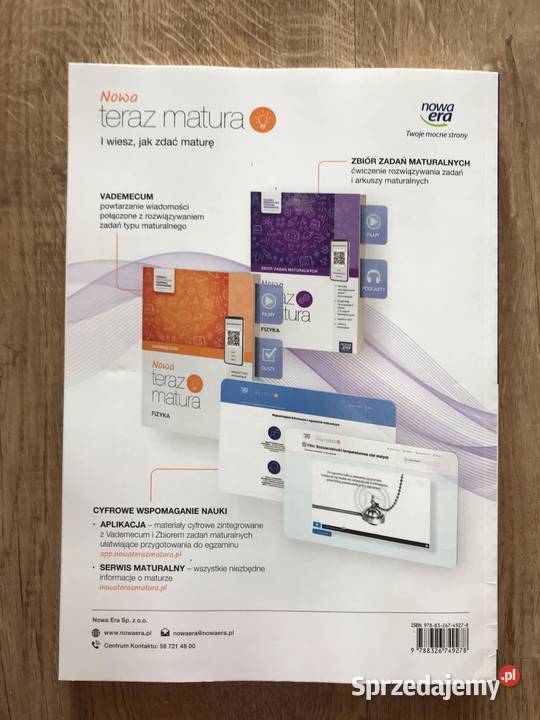 Nowa Teraz matura Fizyka Vademecum Rok wydania 2022 Książki naukowe i popularnonaukowe Hajnówka