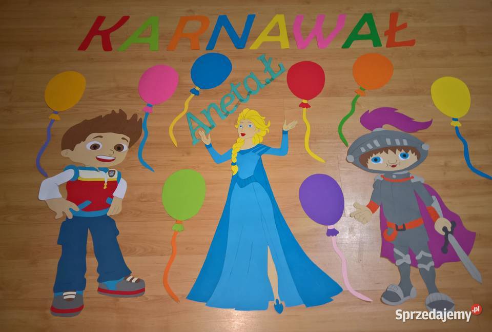 Dekoracje na Dzień Karnawał z brystolu 504 102 Garwolin sprzedam