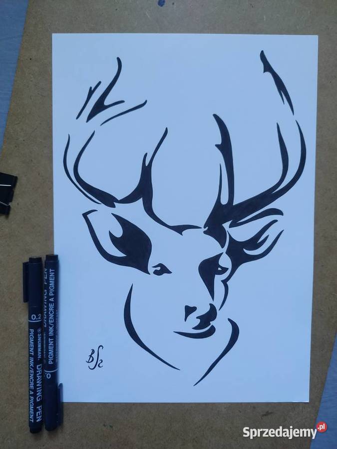 Rysunek jeleń cienk blok t A4 250 gm2 Warszawa