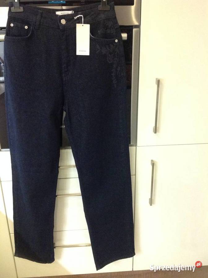 Spodnie Jeans Granatowe Damskie Reserved M Nowe sprzedam