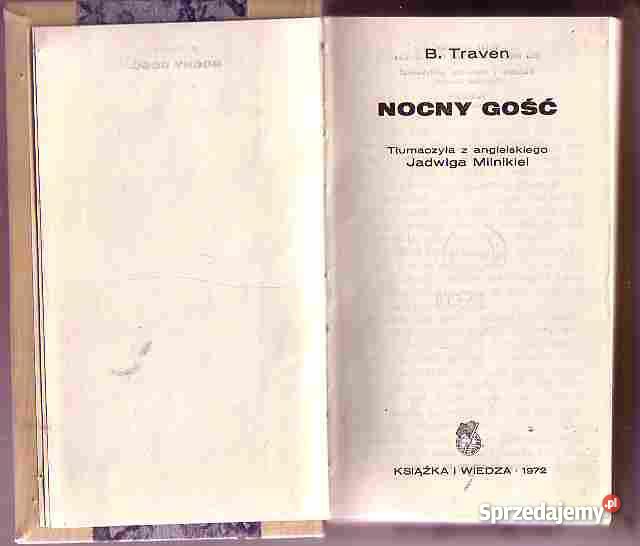 4689 NOCNY GOŚĆ B TRAVEN literatura piękna - proza zagraniczna Czyrna sprzedam