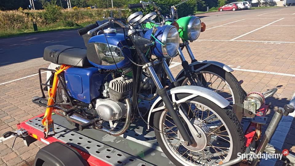 1980 1982 MZ ts 150 zielona i niebieska wielkopolskie