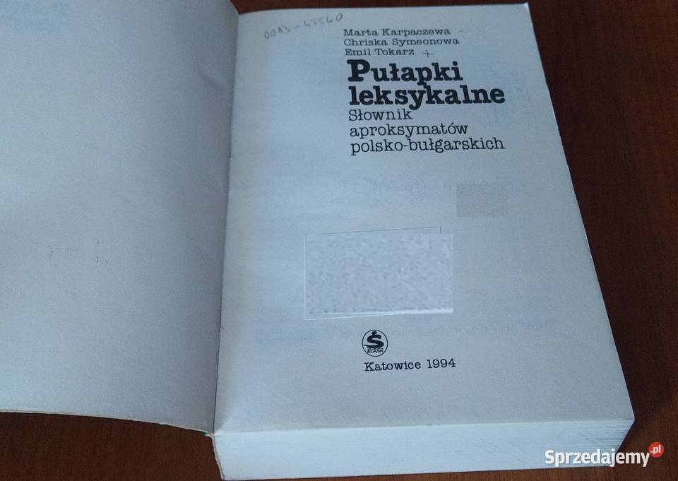 Pułapki leksykalne słownik aproksymatów Gdańsk sprzedam