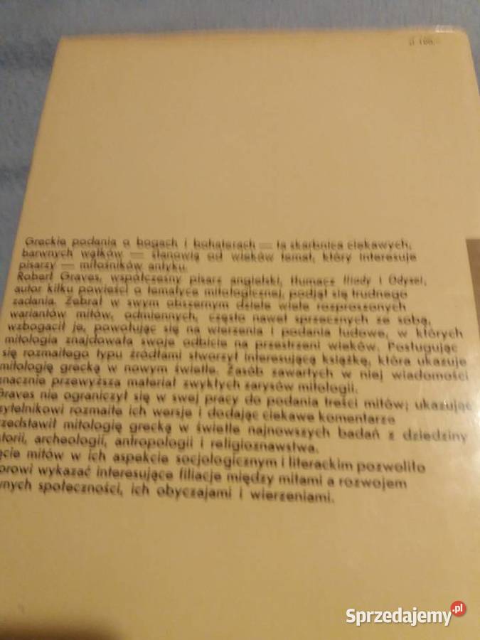 Książka Mity greckie Robert Graves Książki naukowe i popularnonaukowe lubelskie Lublin