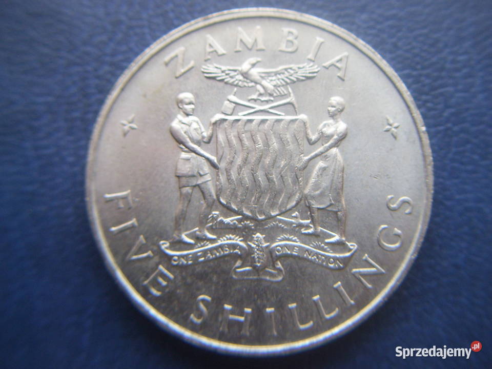 Stare monety 5 szyling 1965 Zambia Lesko sprzedam