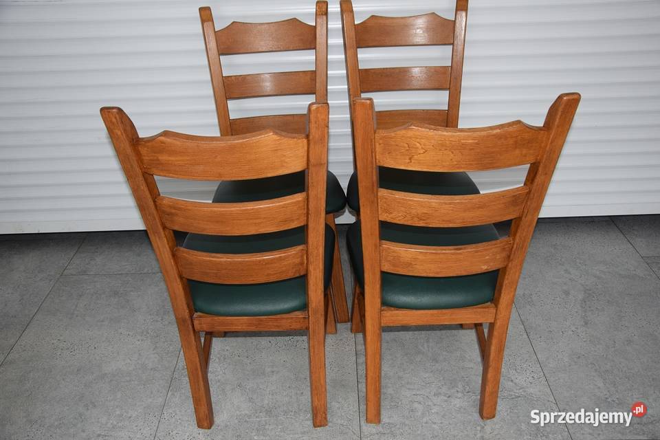 krzesła dębowe 4 sztuki nowe