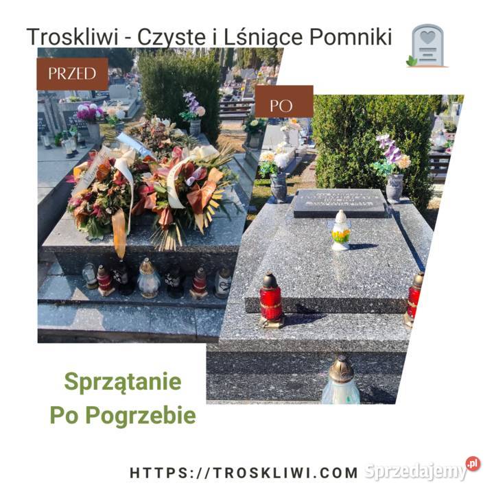 Mycie i sprzątanie na grobach Stronie Śląskie