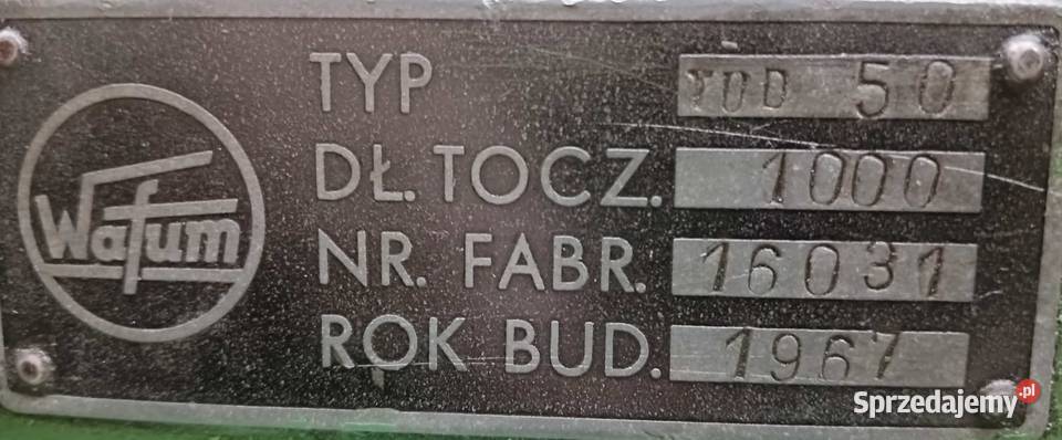 Tokarka TUD 50x1000 Skierniewice