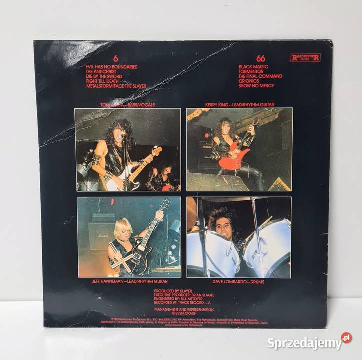 Slayer Show No Mercy LP Roadrunner RR 9868