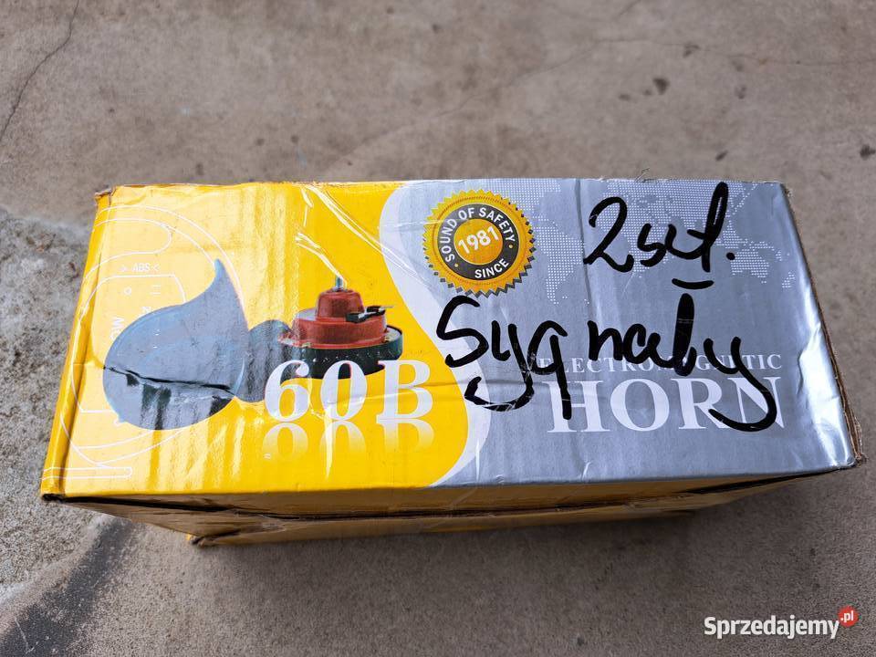 Sygnał dżwiękowy trąbka 2 komplet wielkopolskie Leszno