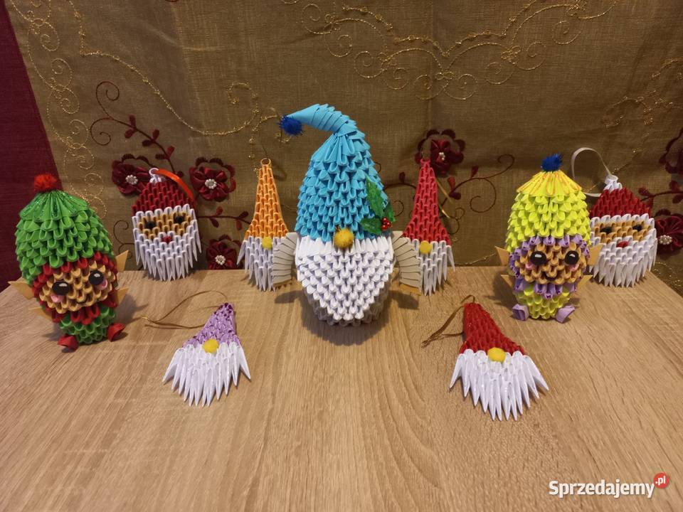 Skrzat skandynawski rękodzieło origami prezent