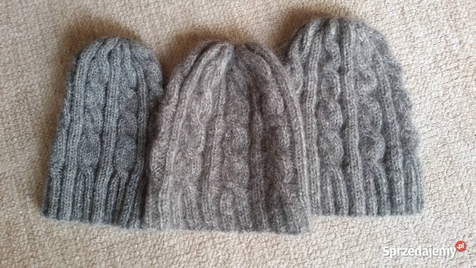 Czapka z Alpaki ręcznie robiona Warszawa sprzedam