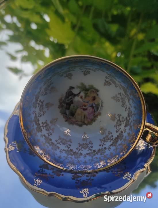 Urocza kolekcjonerska filiżanka ze spodkiem łódzkie sprzedam