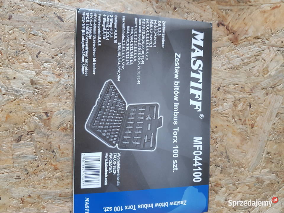 BITY KOŃCÓWKI TORX IMBUS DO WKRĘTARKI ZESTAW 100 wielkopolskie