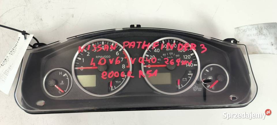 LICZNIK ZEGAR NISSAN PATHFINDER 24810EA48C Lipno sprzedam