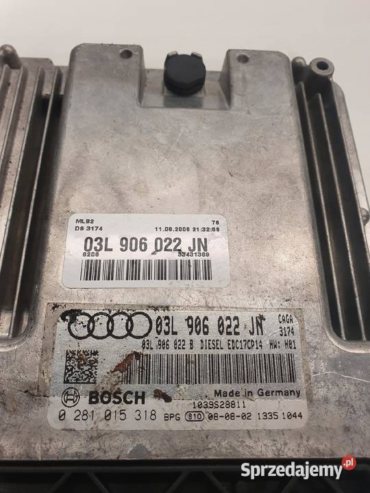 STEROWNIK SILNIKA AUDI A4 B8 A5 CAGA 03L906022JN osobowe Przystajń