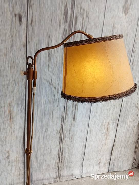 mosiężna retro lampa podłogowa 255 Byczyna sprzedam