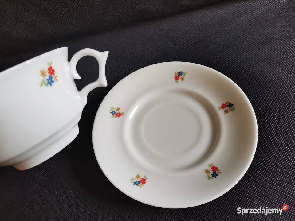 Stara filiżanka Łucja porcelana Giesche Art Deco Katowice