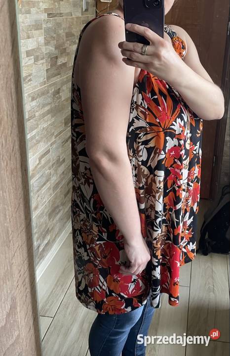 Top kwiatowy damski na ramiączkach Kłodawa sprzedam