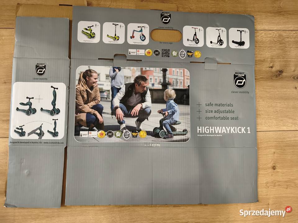 hulajnoga SCOOT AND RIDE Highwaykick 1 2w1 Rolki, wrotki i hulajnogi