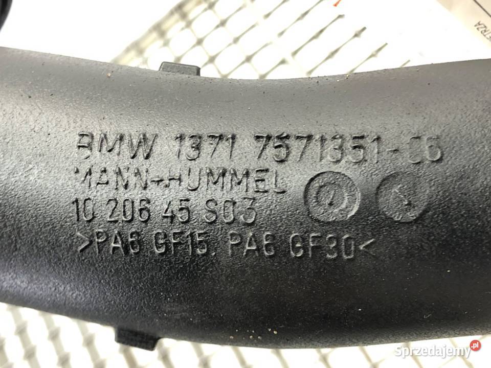 RURA POWIETRZA BMW E71 7571351 30 306 0714 osobowe Części samochodowe