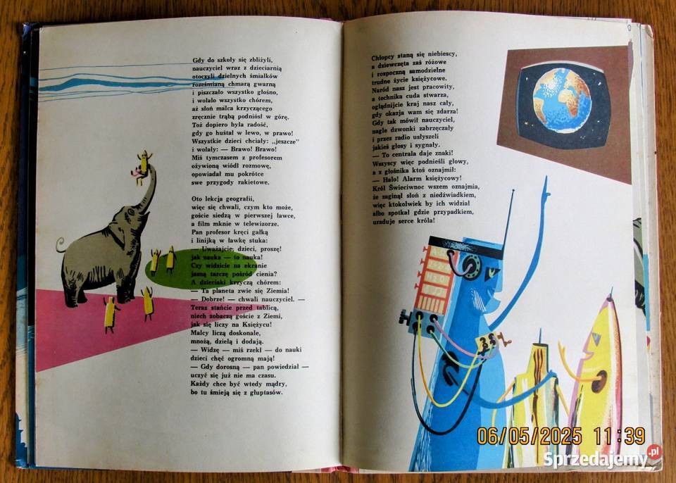Podróż na Księżyc z ilustracjami Czesława Rok wydania 1961 sprzedam