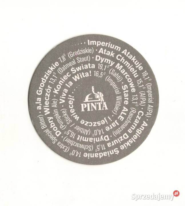 Pinta podstawka do piwa 6 sprzedam