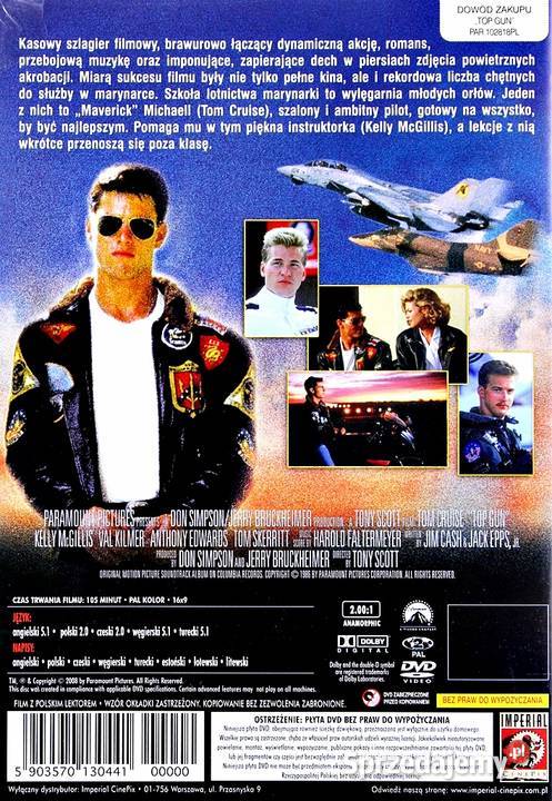 TOP GUN TOM CRUISE LEKTOR 1 płyta