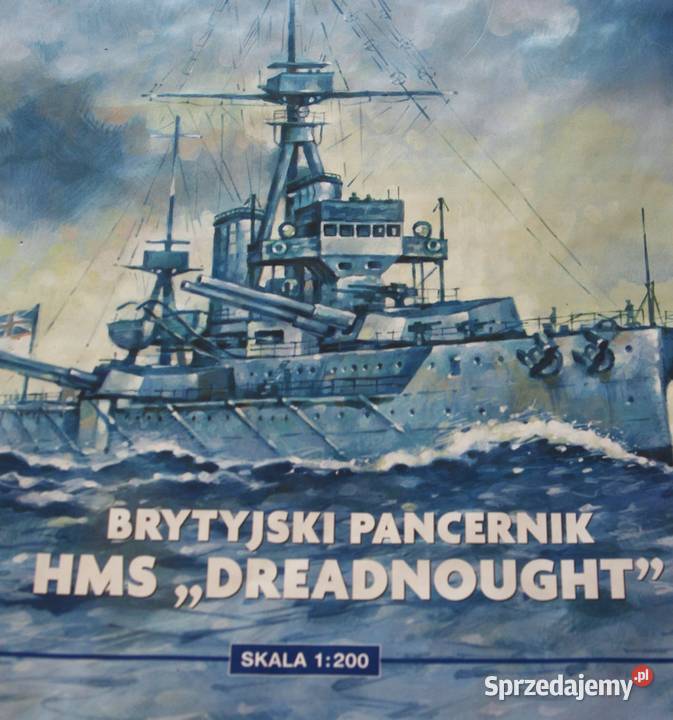 Brytyjski Pancernik HMS Dreadnought 1200 Mały Myślachowice