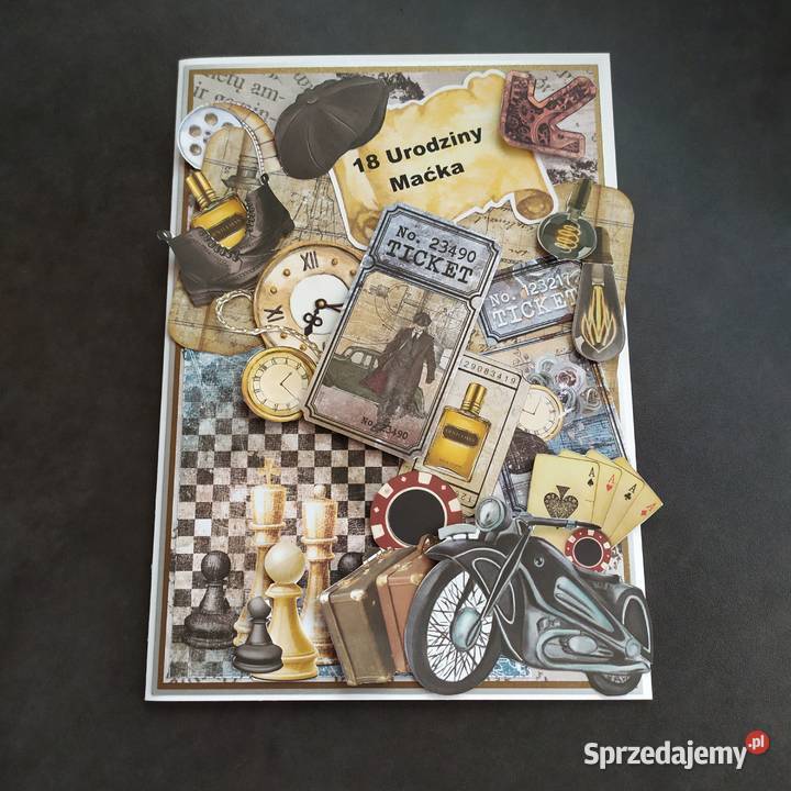 Kartki na 18 Rękodzieło Rękodzieło Konin