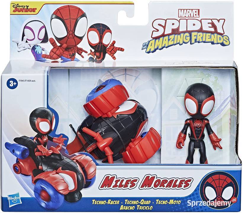 Figurka Miles Morales Spider Pojazd Techno Racer Mogilany
