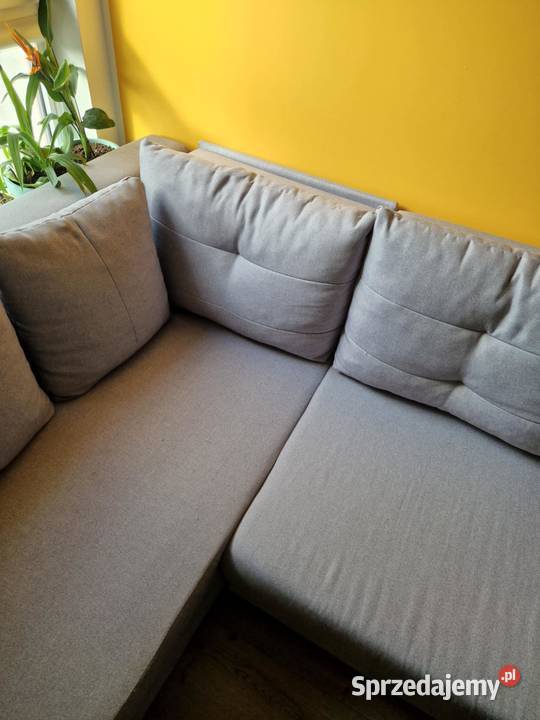 Mały Narożnik szary z funkcją spania PREMIUM Warszawa sprzedam