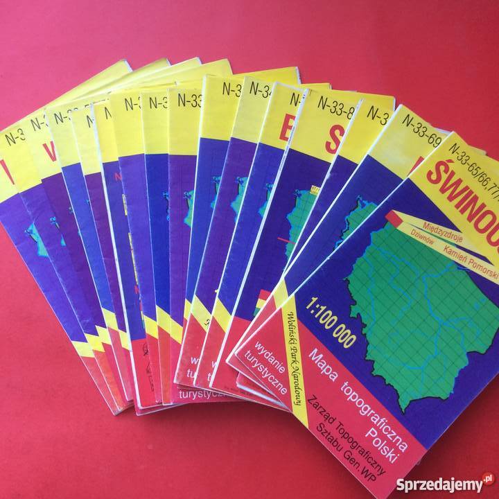 901 16 Map Polski Szczecin sprzedam