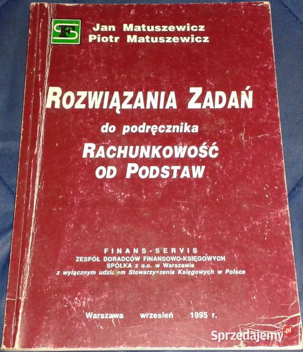 Rachunkowość podstaw Rozwiązania zadań J lubelskie Chełm