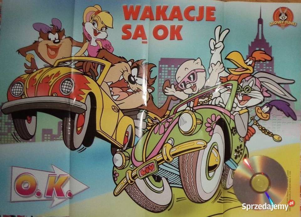 Plakat bajki animowane Looney Tunes 1999 Warner Rzeszów