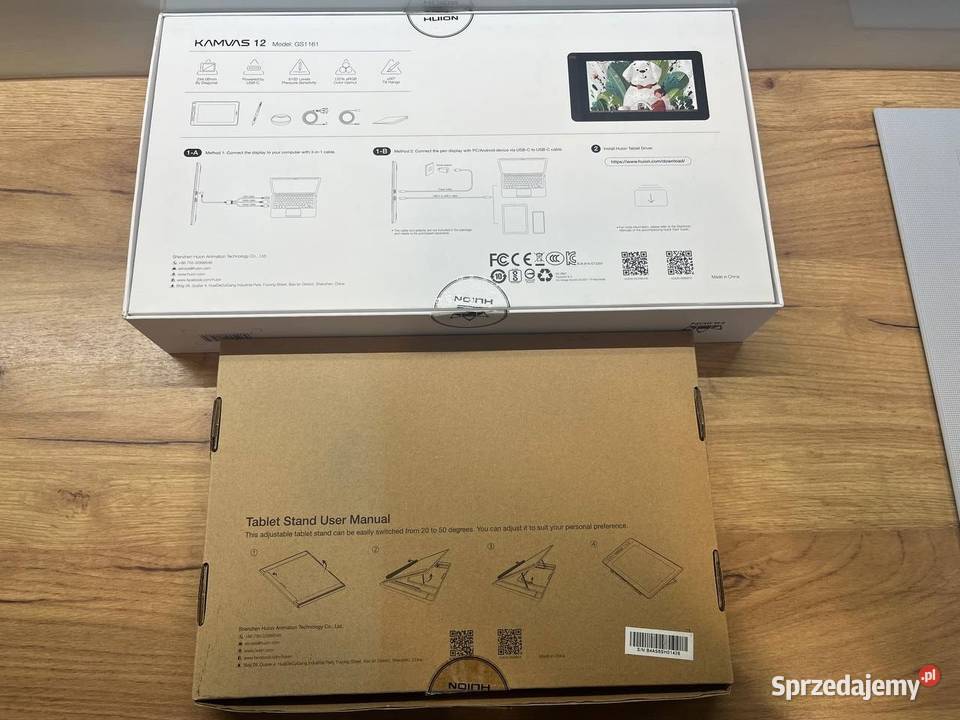 Tablet graficzny HUION Kamvas 12 podstawka