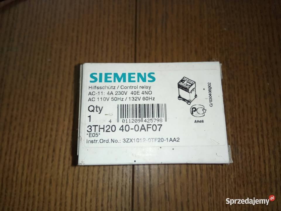 STYCZNIK POMOCNICZY 3TH20400AF07 Siemens dolnośląskie