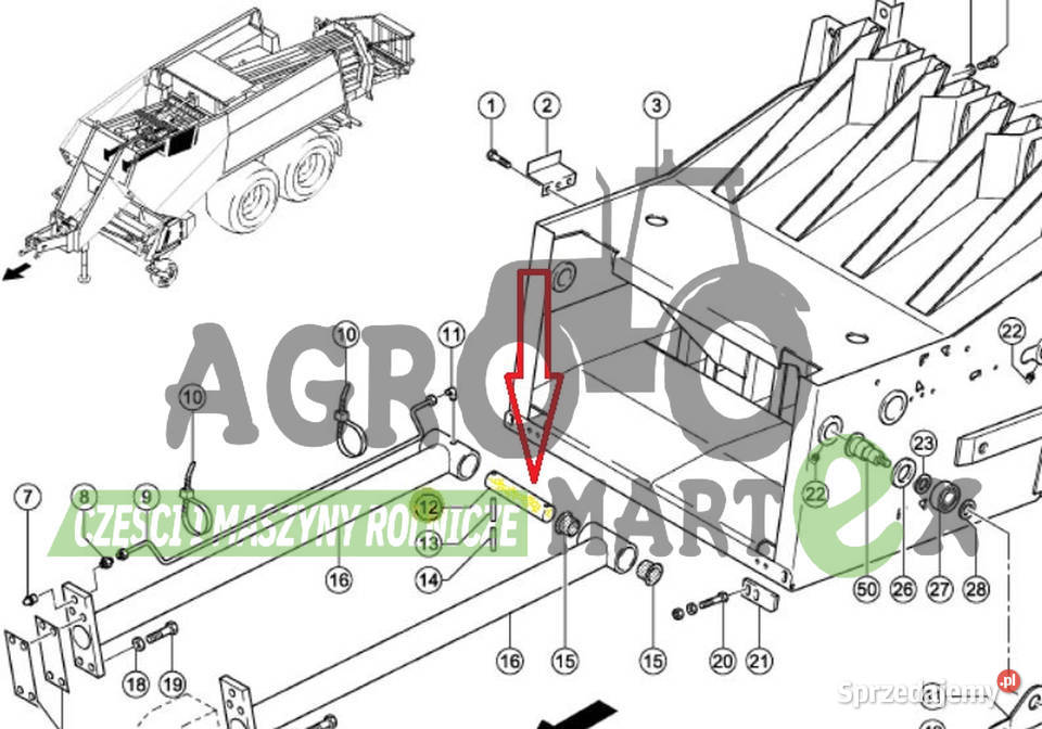 0008166251 08166251 8166251 SWORZEŃ 50x235 CLAAS nieuszkodzony dolnośląskie Wichrów