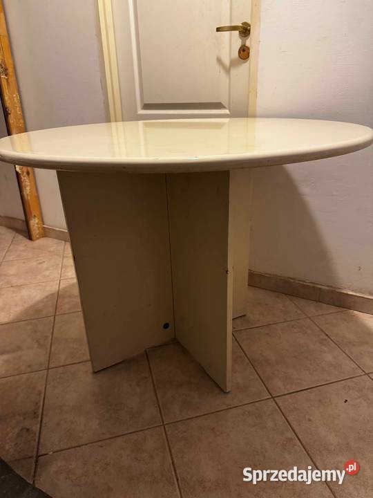 Stół okrągły biały Wrocław