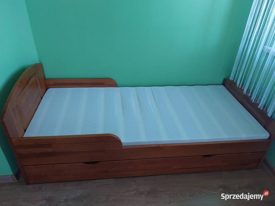 Łóżko dziecięce drewniane z materacem 180x80 Meble łódzkie Piotrków Trybunalski