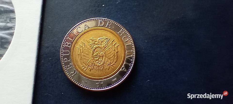 Stare monety 5 bolivianos 2001 Boliwia Lesko