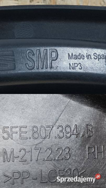 SEAT LEON IV 4 ŚLIZG MOCOWANIE ZDERZAKA PRAWY